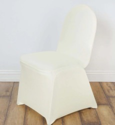 Ivory Spandex Chair Cover
