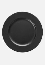 Black Charger Plate