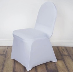 White Spandex Chair Cover