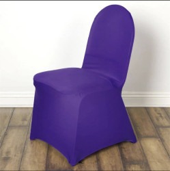 Purple Spandex Chair Cover