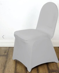 Gray Spandex Chair Cover