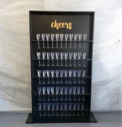 Black Champagne Wall